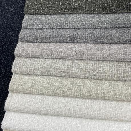 Textured chenille fabric swatches